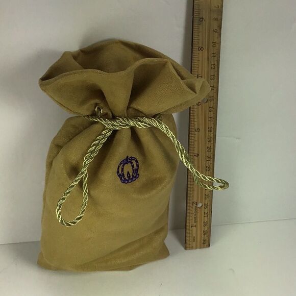 Crown  Royal  Reserve Bag Canadian Whiskey Tan Faux Suede Tassel Drawstring - Picture 5 of 6